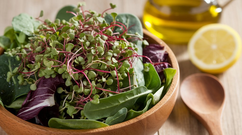 elevate salads with microgreens