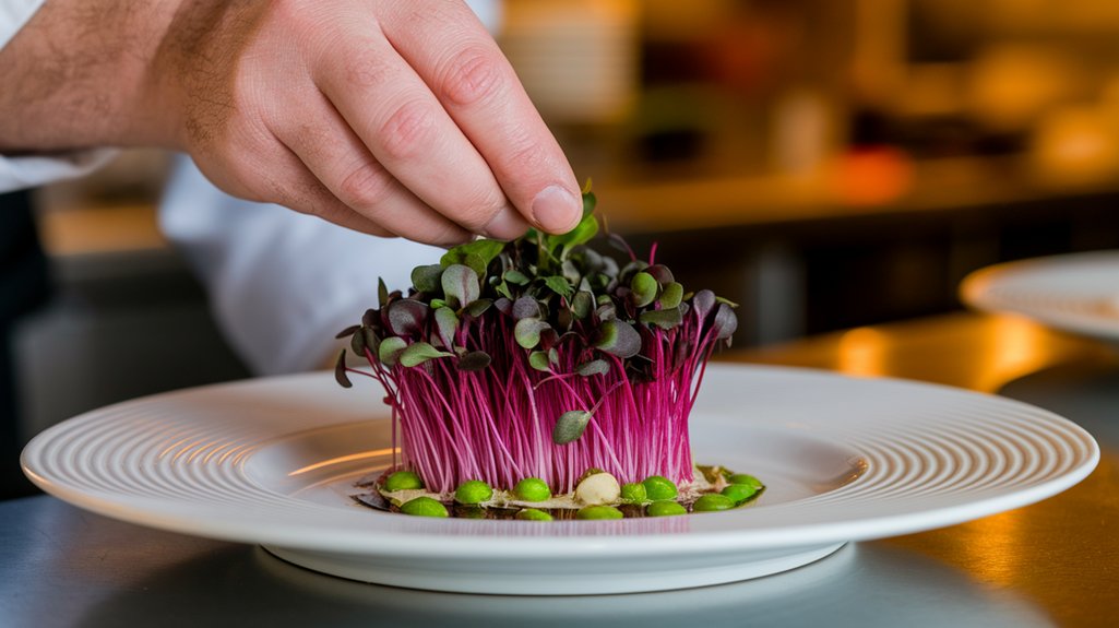 fresh microgreens for culinary use