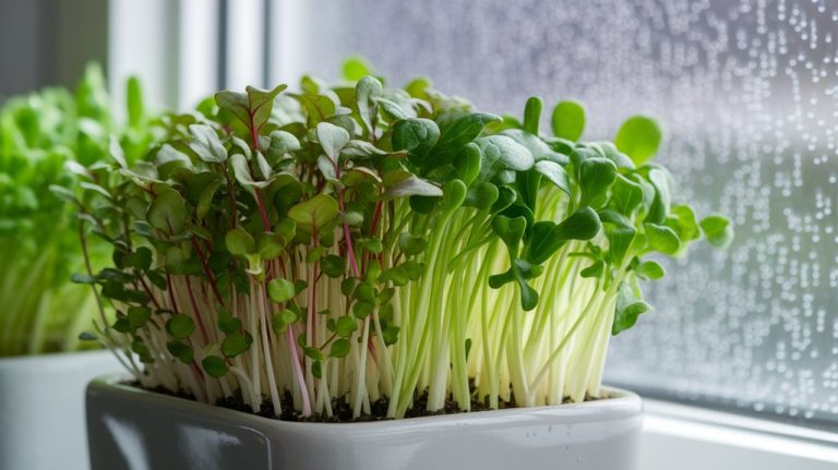 grow microgreens on windowsill
