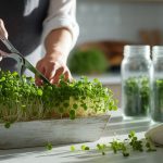 harvest and preserve microgreens