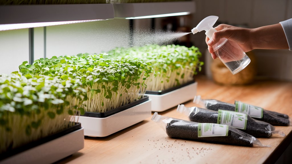 healthy microgreens cultivation techniques