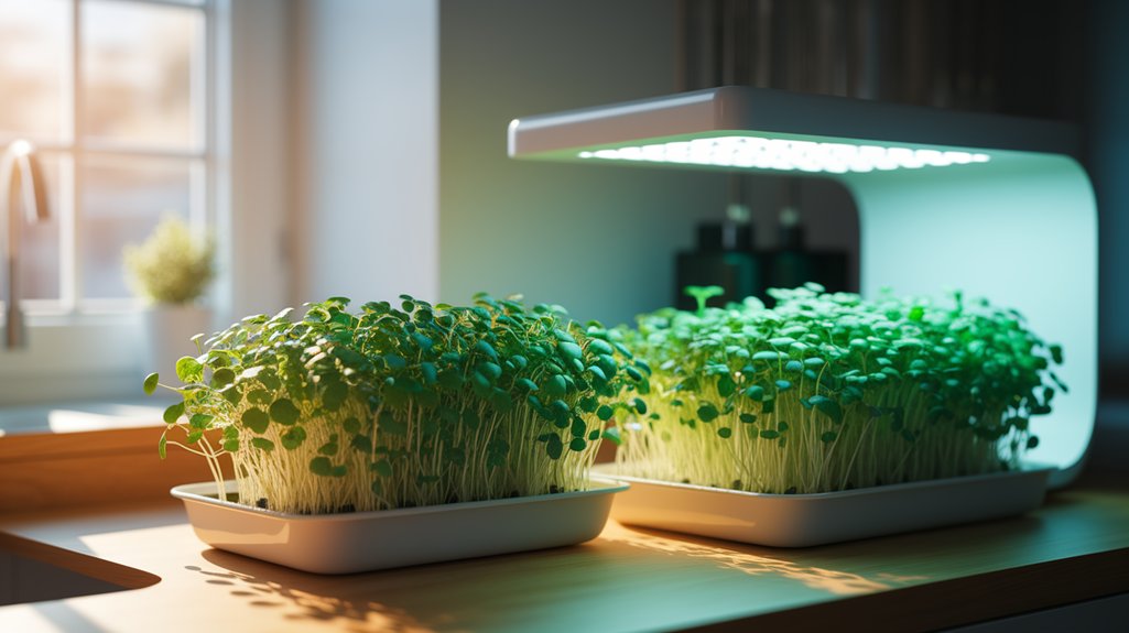 microgreens lighting options discussed