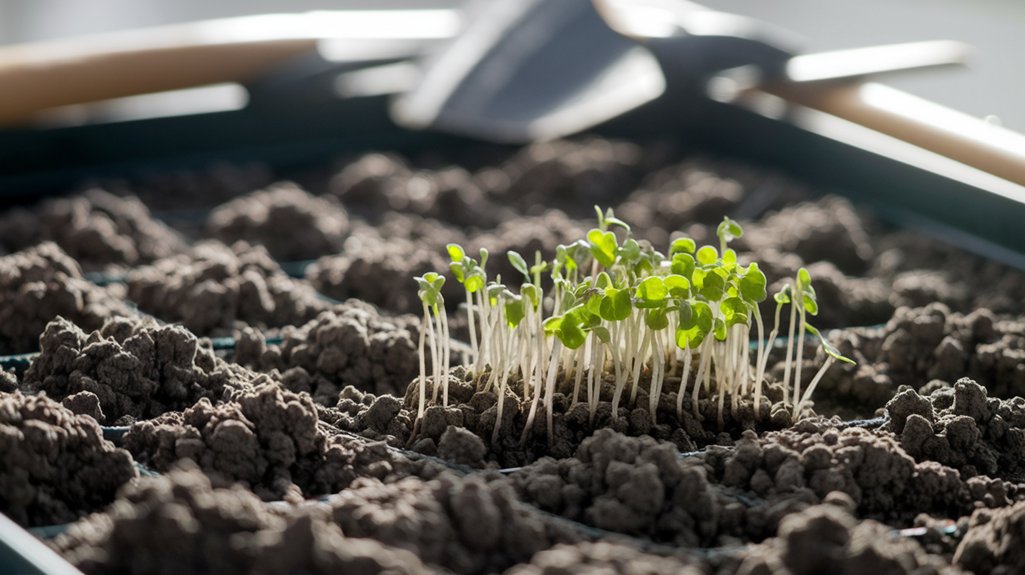 nurturing soil for microgreens