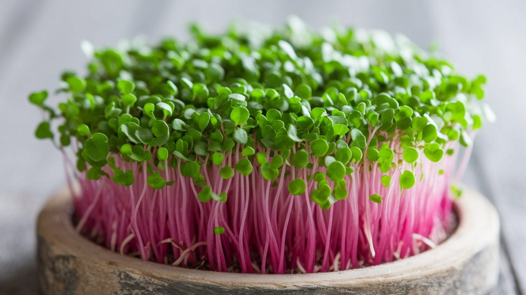 nutritious flavorful radish microgreens