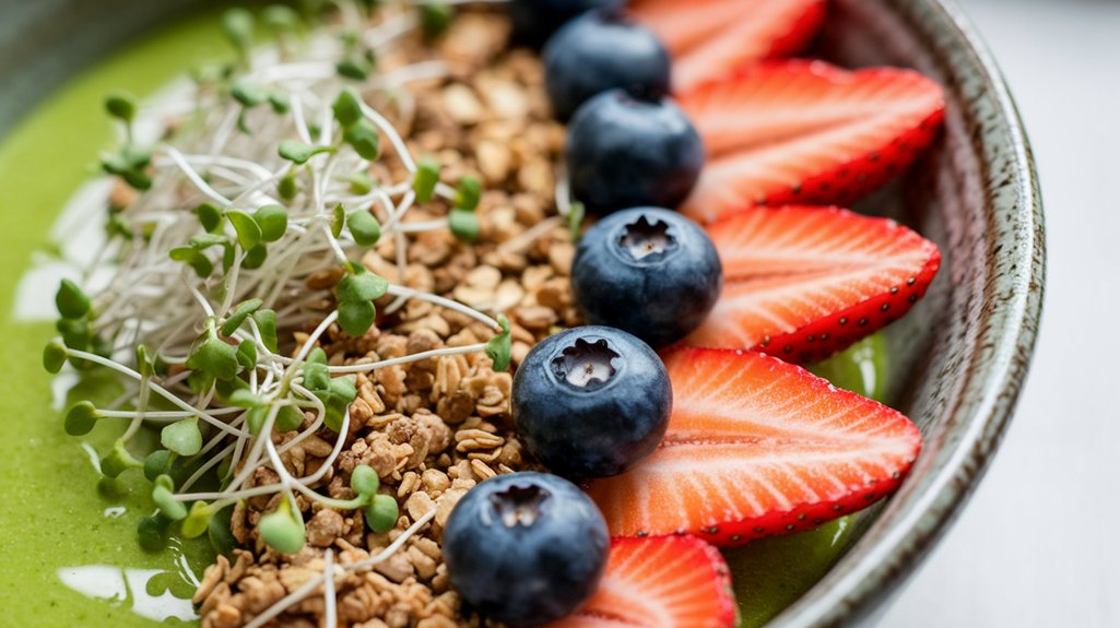 nutritious sprout smoothie bowl
