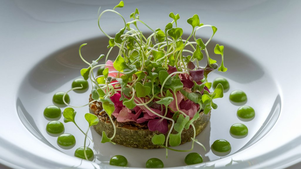 pea shoots add freshness