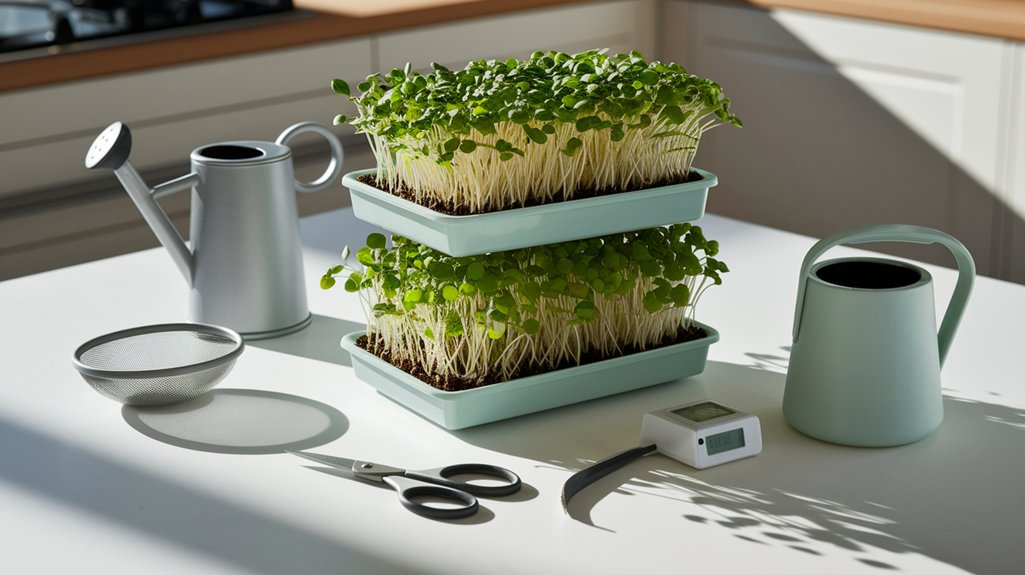 space saving sprouting tray versatility