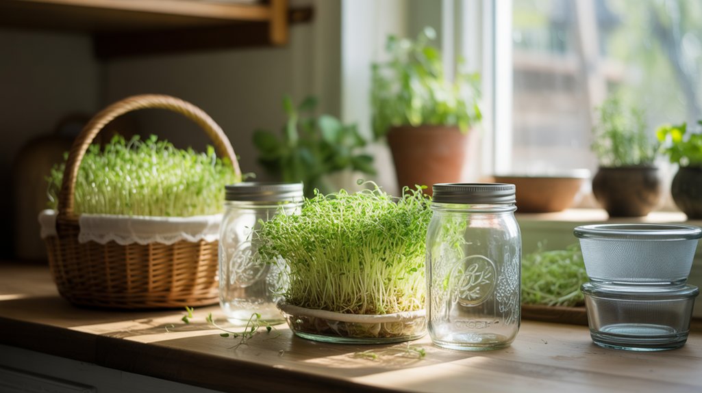 harvest and store sprouts