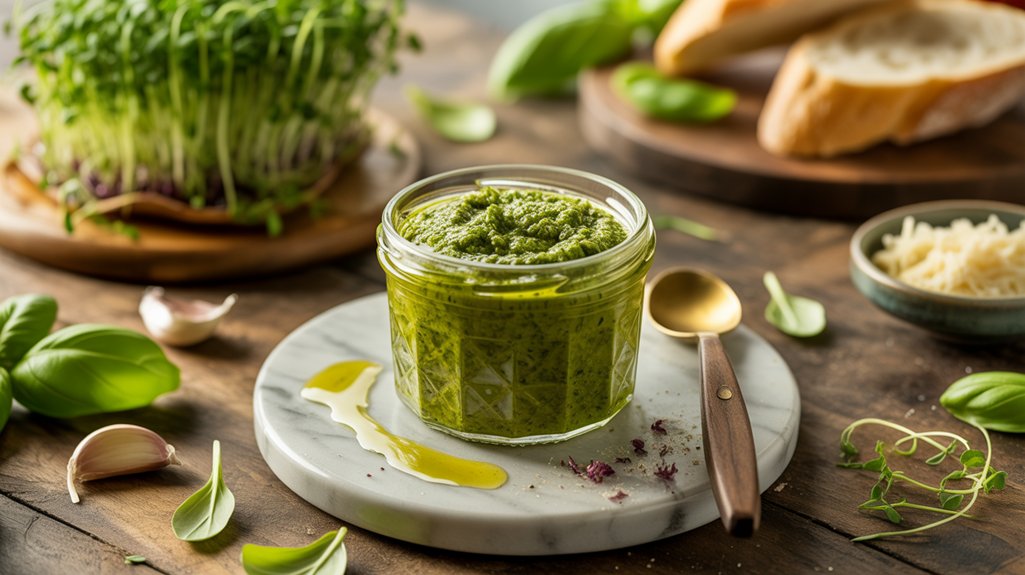 microgreen pesto elevates dishes
