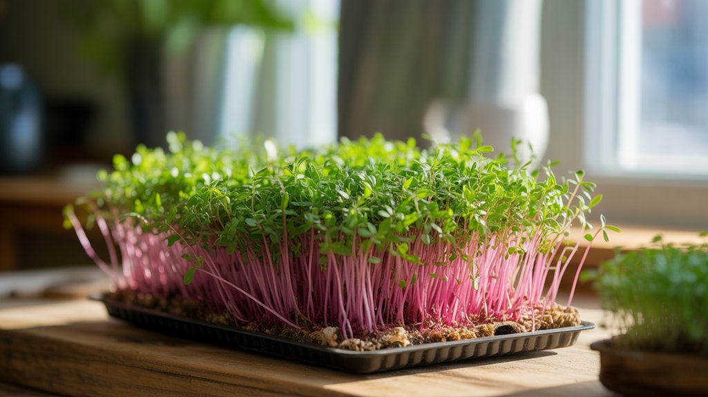 nutritious fast growing radish microgreens