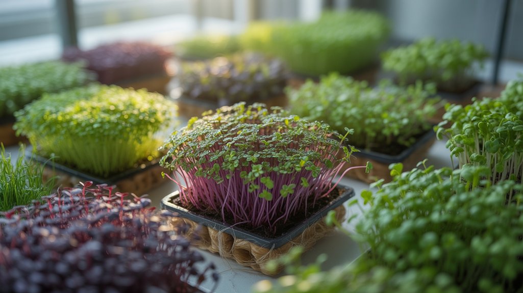 optimal conditions for microgreens