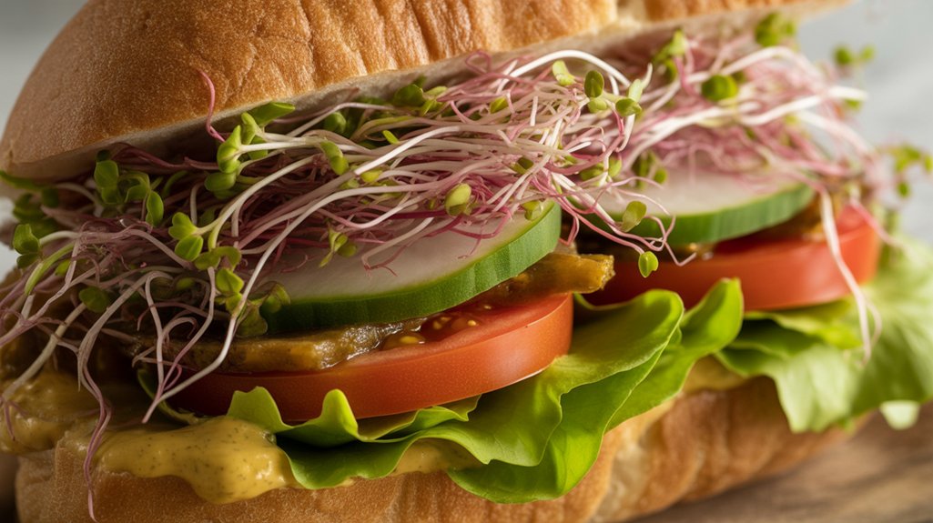 radish sprouts enhance sandwiches